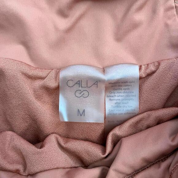 CALIA Women's Kick It Up Mid Rise Shorts Orange Size M - Picture 3 of 3